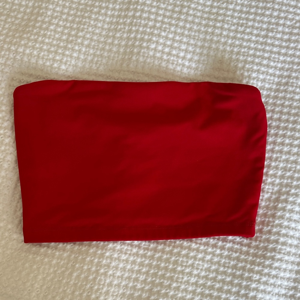 Susana Monaco Women’s Red Cropped Tube Top